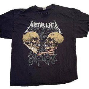 Metallica, Sad but True, Black Album, Vintage Pushead Heavy Metal T Shirt XL